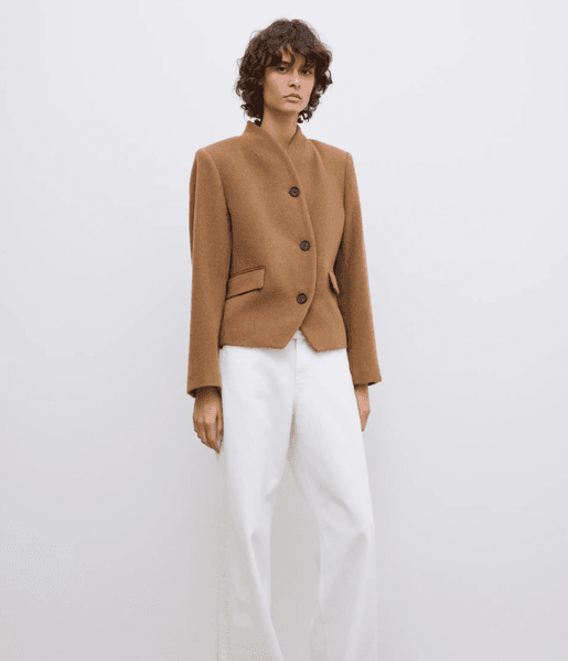 Hovedbilde Short Curved Jacket Caramel/ Dagmar