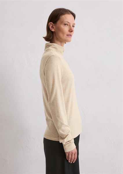 Hovedbilde High neck long sleeve chalky mauve melange/ Marc ...