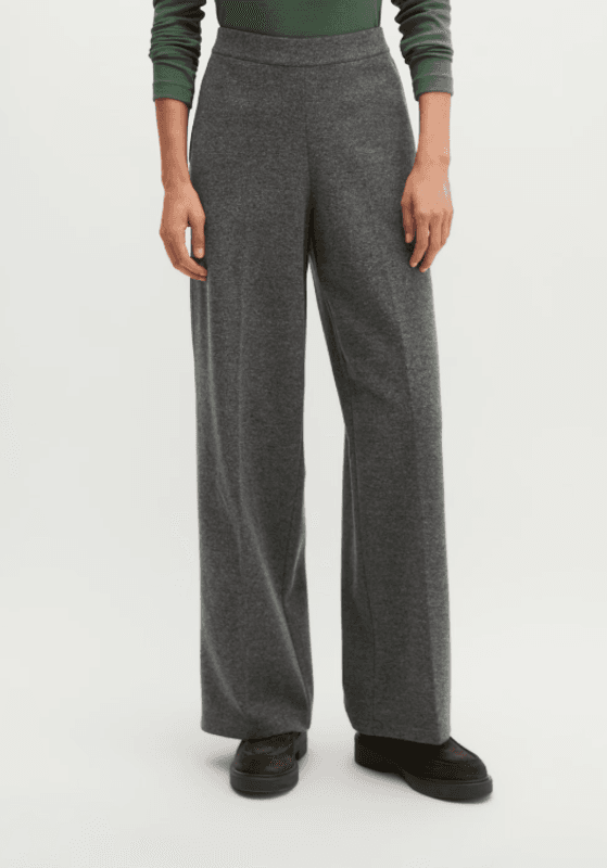 Marc O`Polo Relaxed-Fit Tweed Pants - Dark grey