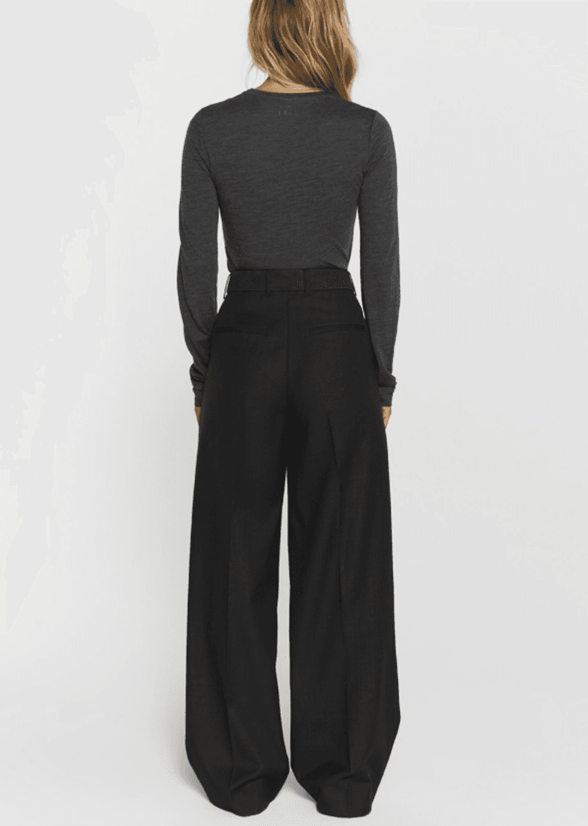 Wynne Trousers Dk Grey Mélange/ Twist&Tango