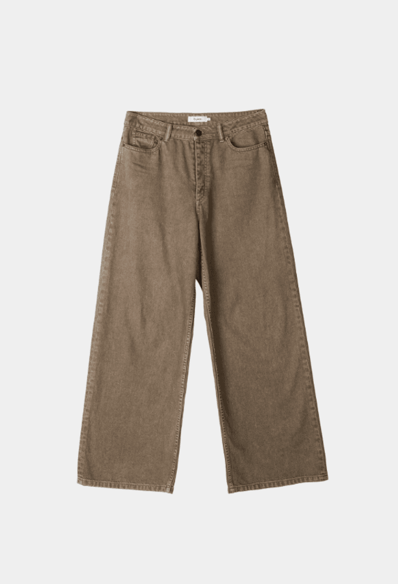 KAYNE WIDE-LEG DENIM BROWN/ Stylein
