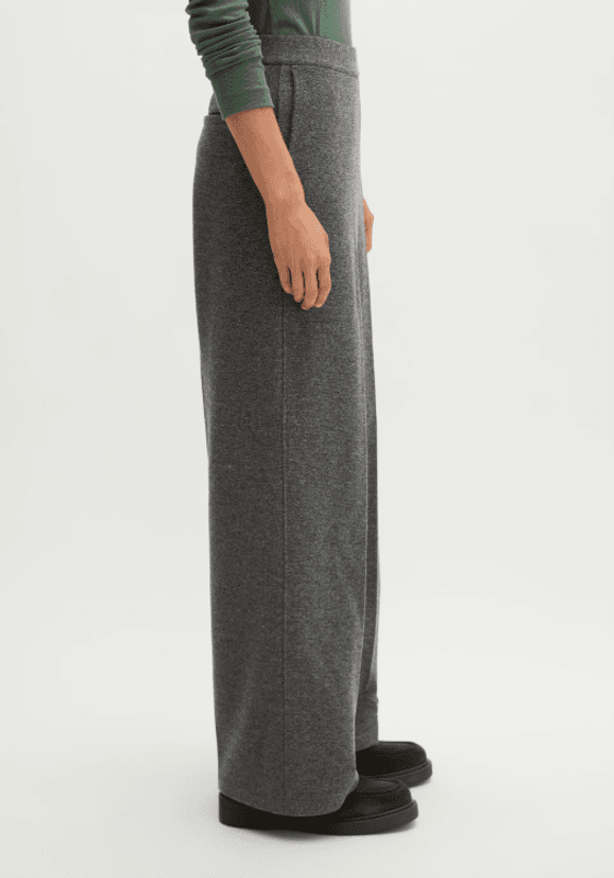 Marc O`Polo Relaxed-Fit Tweed Pants - Dark grey