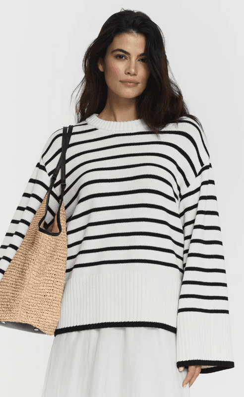 Adoni Knitted Sweater Black Stripe/ Twist&Tango