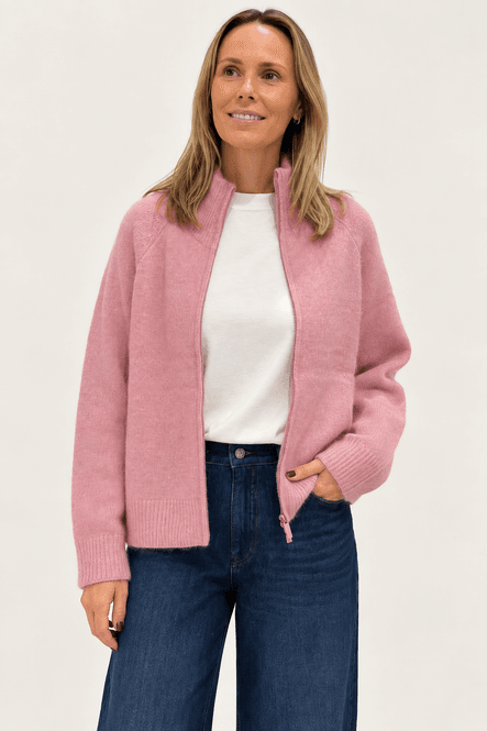 Hovedbilde Rève Ellie zip cardigan - Light Pink