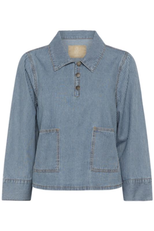 Culture CUayna Shirt - Blue/White Stripe