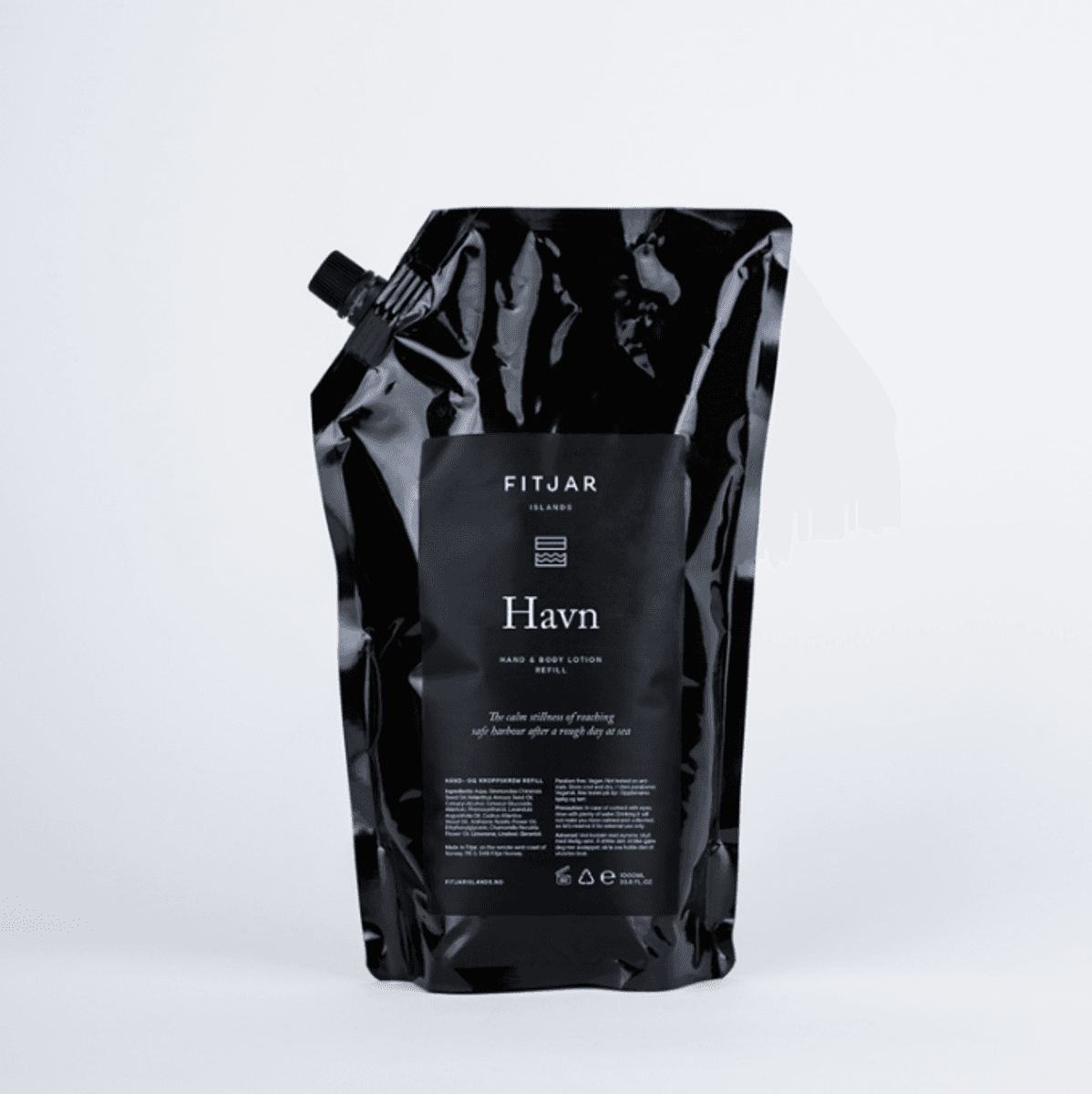 Havn hånd- og kroppskrem 1L Refill/ Fitjar Islands