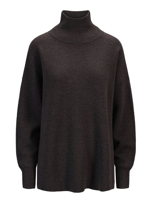 Hovedbilde Fernanda Merino Sweater Dark Brown Melange/ ...