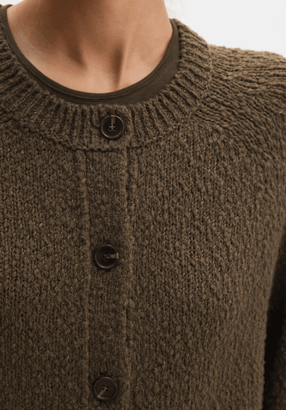 Marc O`Polo Cardigan oversized - Burnt Coffee Melange