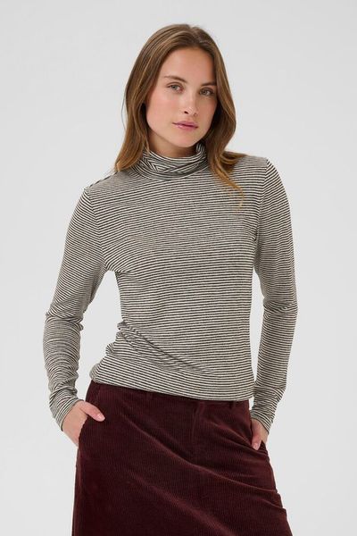 Hovedbilde CUAlexandra Jersey Rollneck Black/ White/ Culture