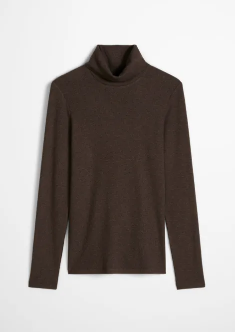Hovedbilde Marc O`Polo turtleneck longsleeve - Stone Brown ...