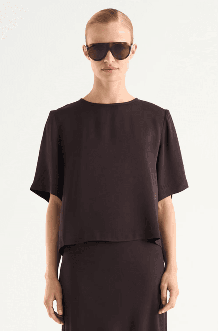 Hovedbilde Twist&Tango Leonie Satin Tee - Mocha Brown