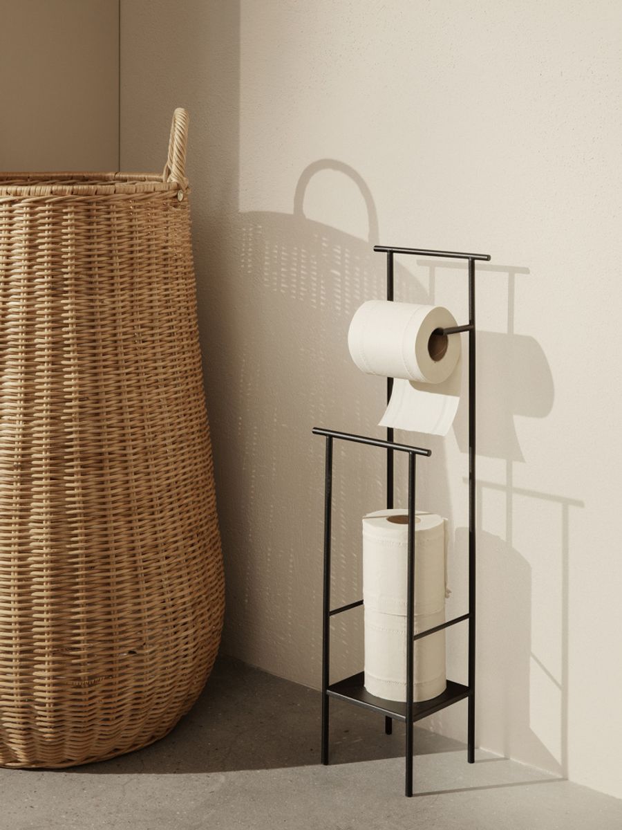 Dora Toilet Paper Stand - Black/ Ferm Living