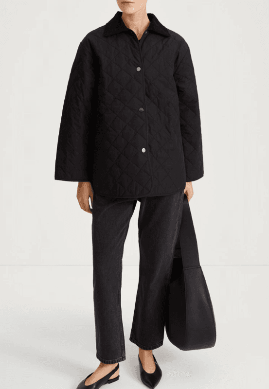 SABRIA QUILTED JACKET - BLACK/ Stylein