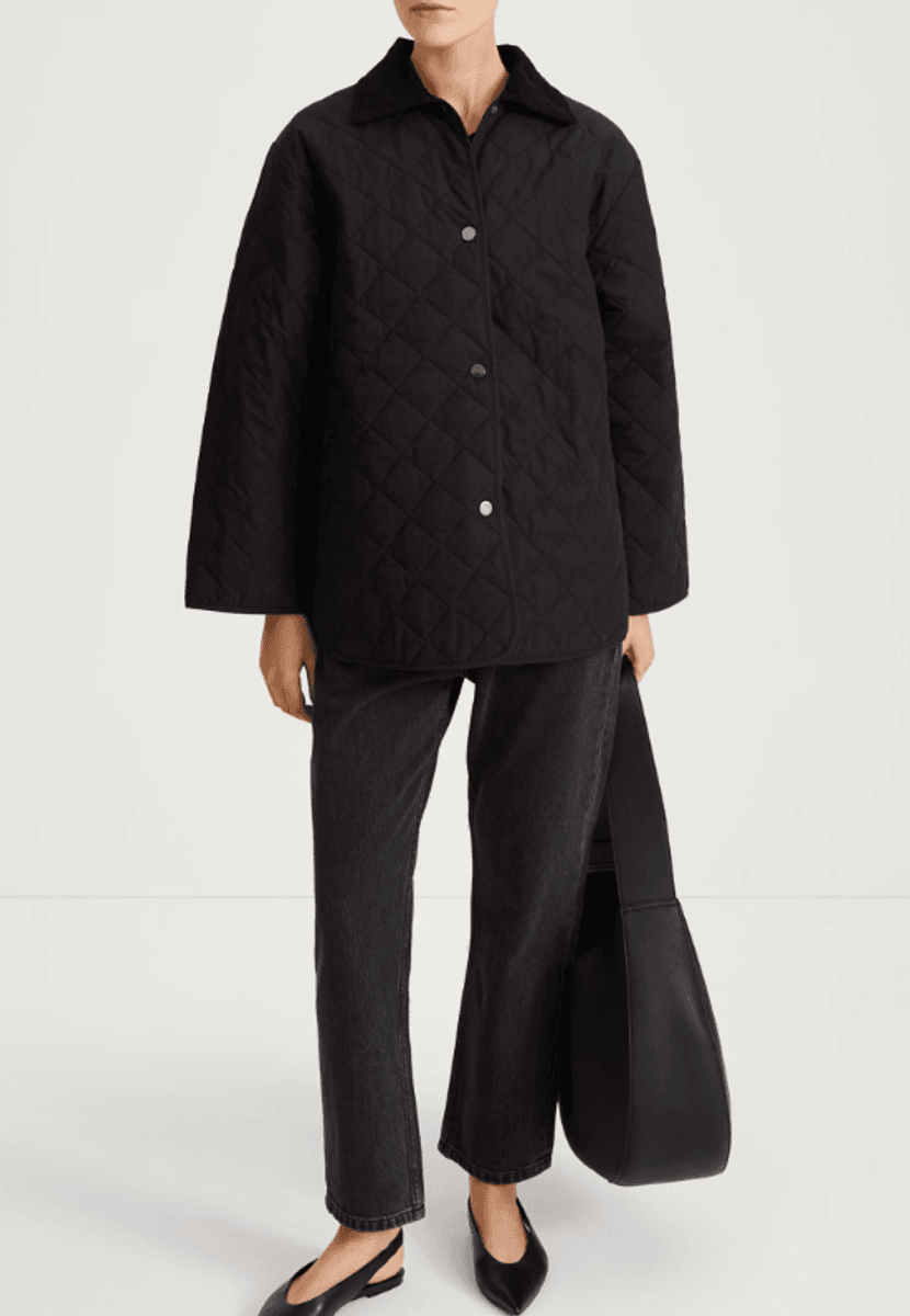 SABRIA QUILTED JACKET - BLACK/ Stylein