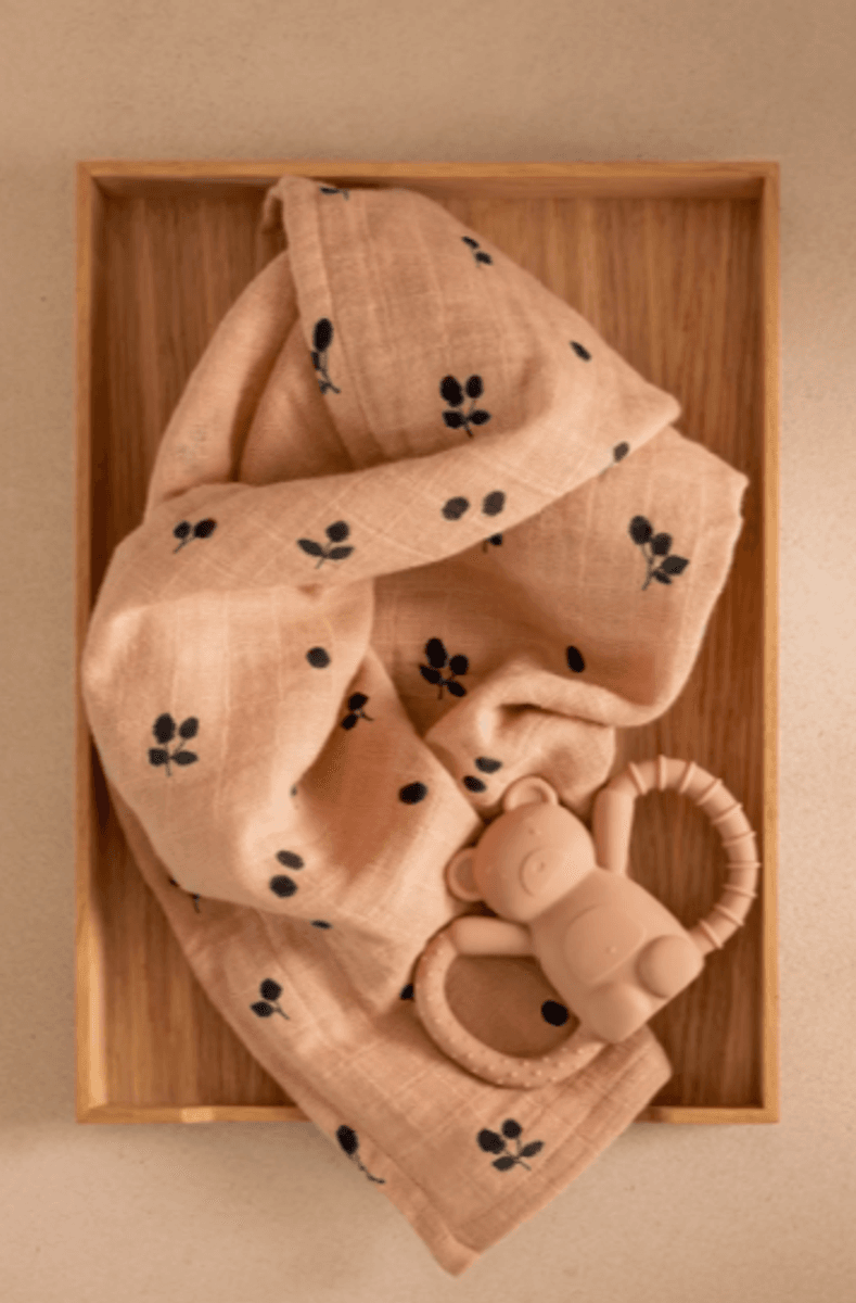 Lewis Muslin Cloth 2-Pack Mini Berry / Pale tuscany/ Liewood