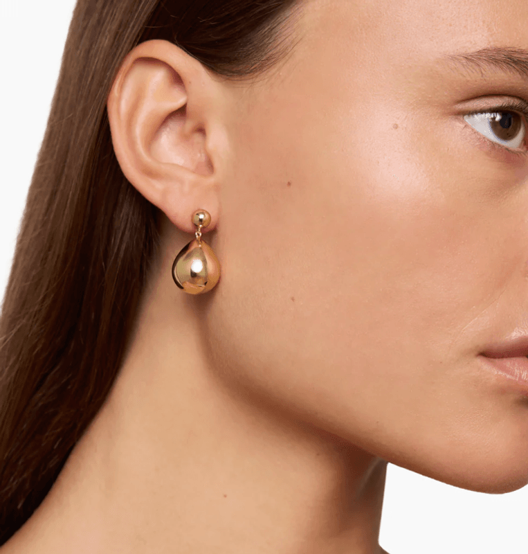  THE JULIE EARRINGS GOLD/ Liè Studio
