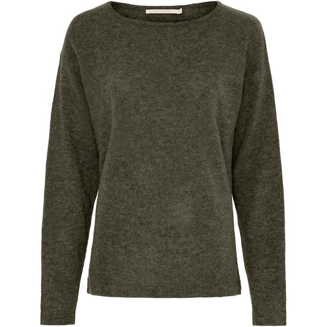 Hovedbilde BTF SELINA Pure Cashmere Pullover - Army green ...