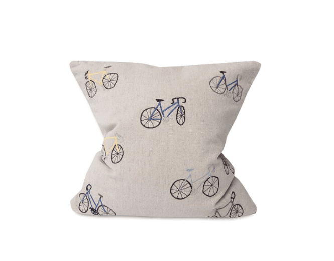Hovedbilde BICYCLES EMBROIDERED CUSHION COVER/ Fine Little ...