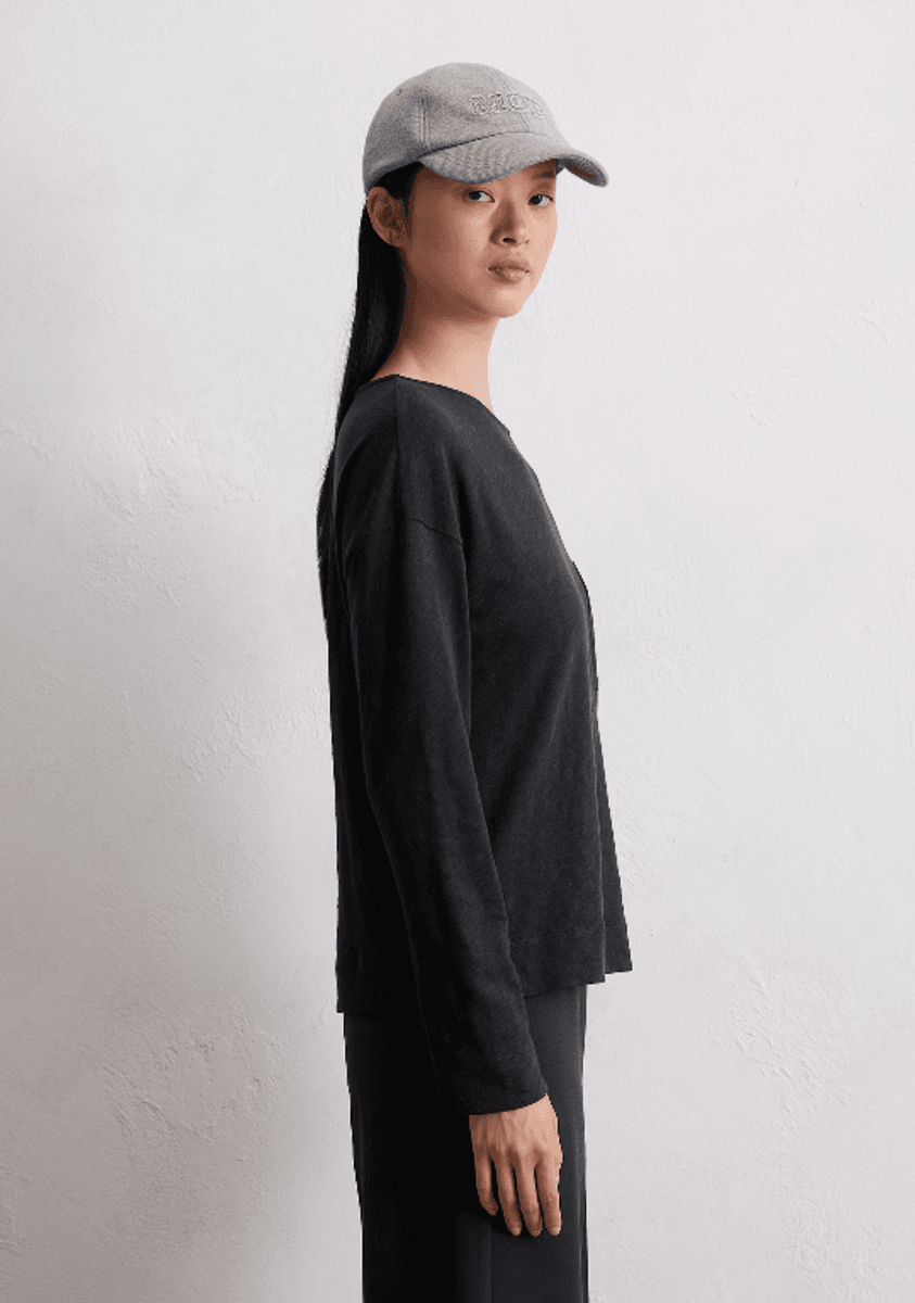 Longsleeve regular deep night blue/ Marc O'Polo