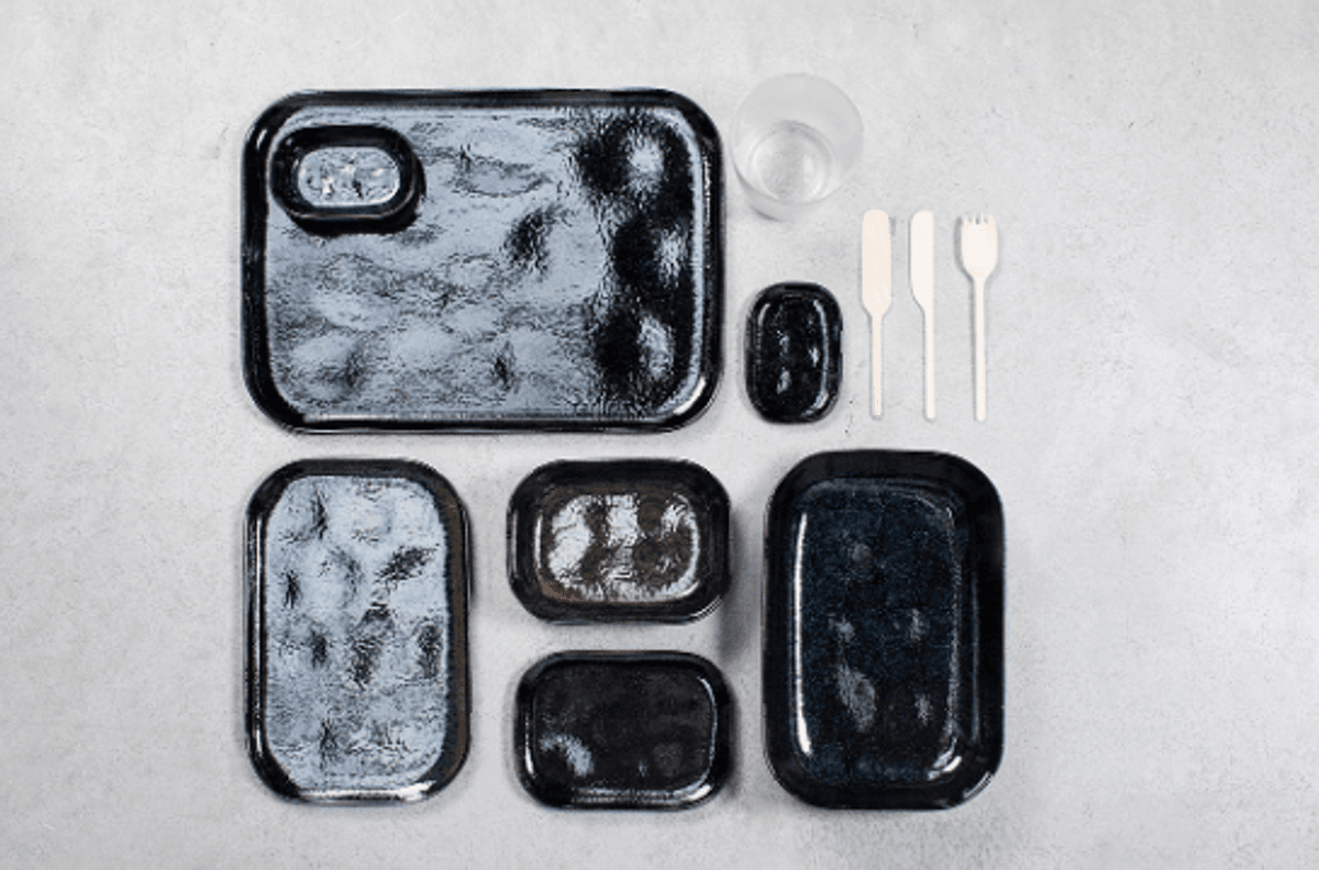 Rectangular Plate N°1 Xl Dark Blue/ Serax