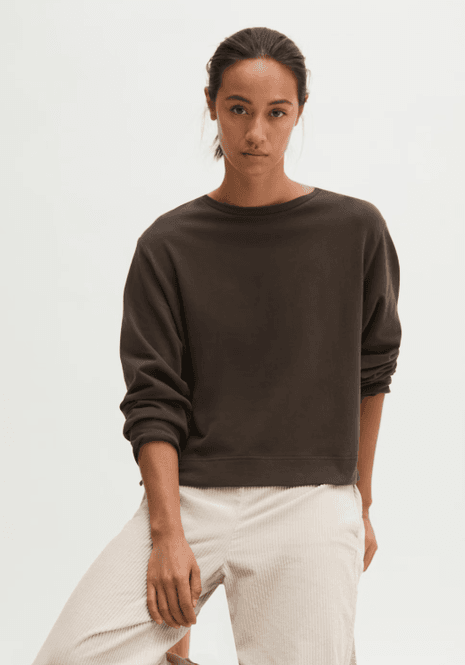 Hovedbilde Marc O`Polo Oversized Cropped Long-Sleeve - Burnt ...