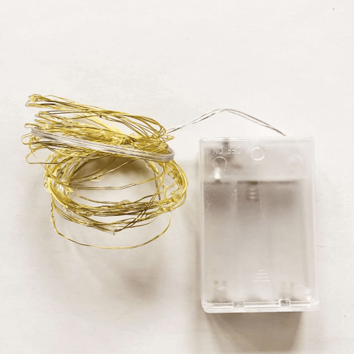 Lyskjede metall 5 m gull for batteri/ Trend