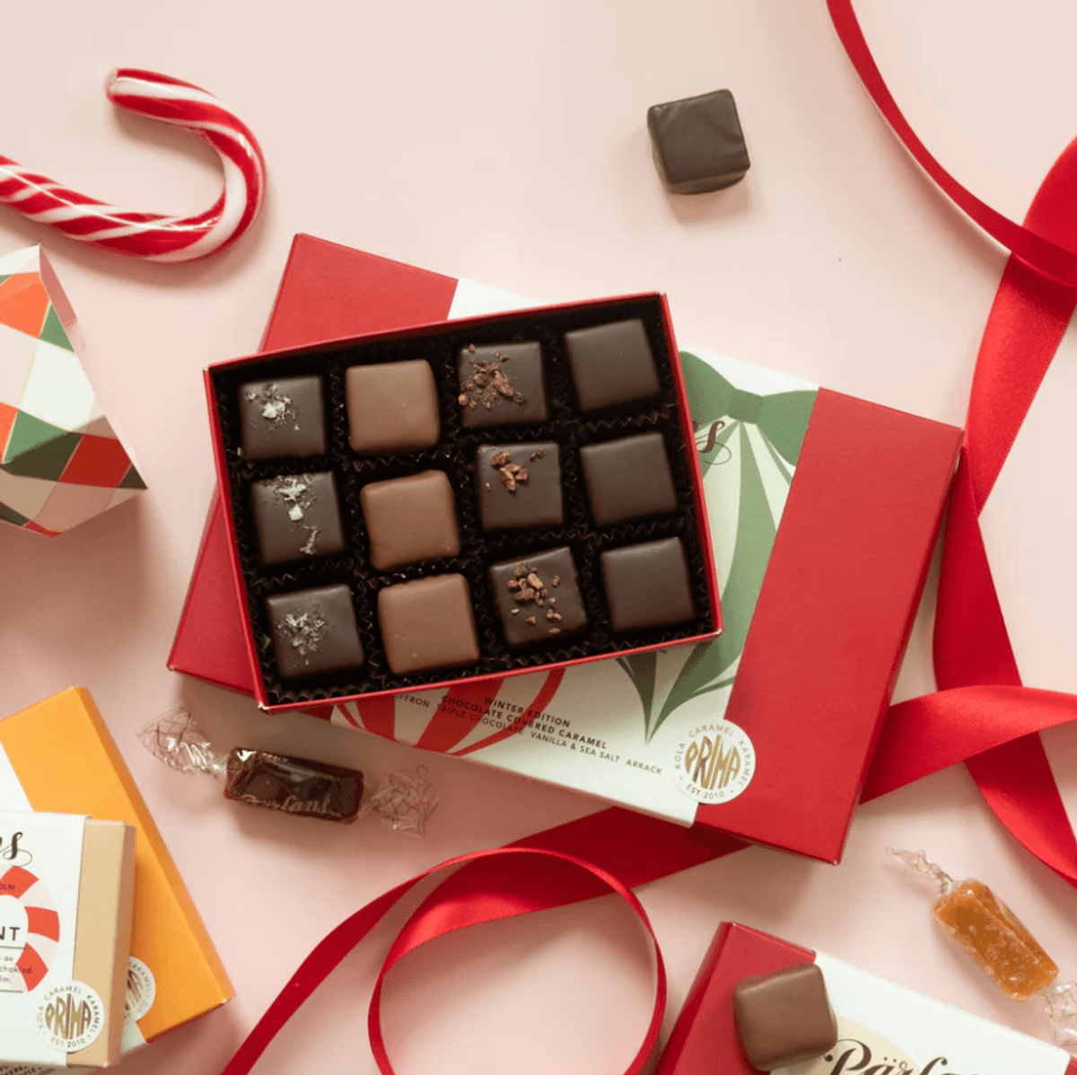 chocolate covered caramels WINTER EDITION 12 pieces/ Pärlans