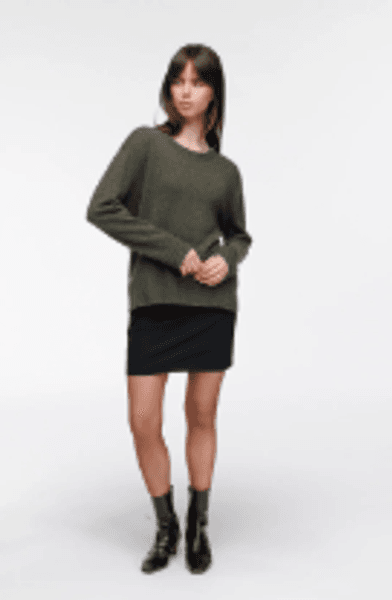 Hovedbilde Heidi genser kasjmir Mose grønn/ Woodling