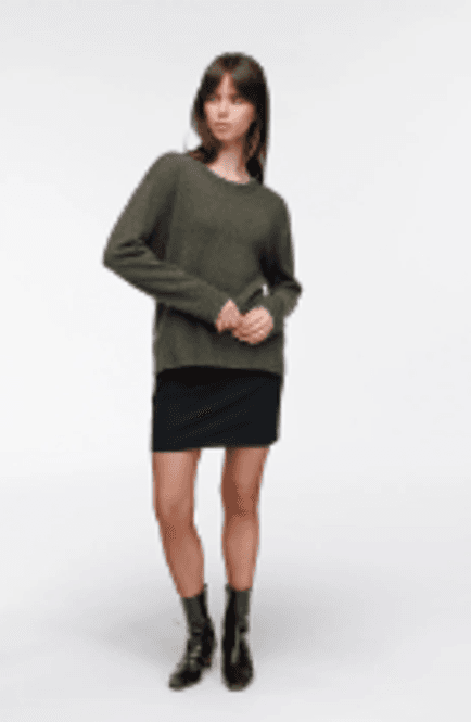 Hovedbilde Heidi genser kasjmir Mose grønn/ Woodling