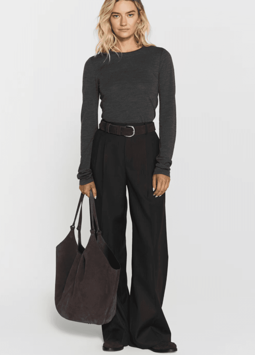 Wynne Trousers Dk Grey Mélange/ Twist&Tango