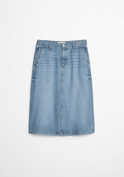 Hovedbilde Marc O`Polo Flared midi denim skirt - Light Blue