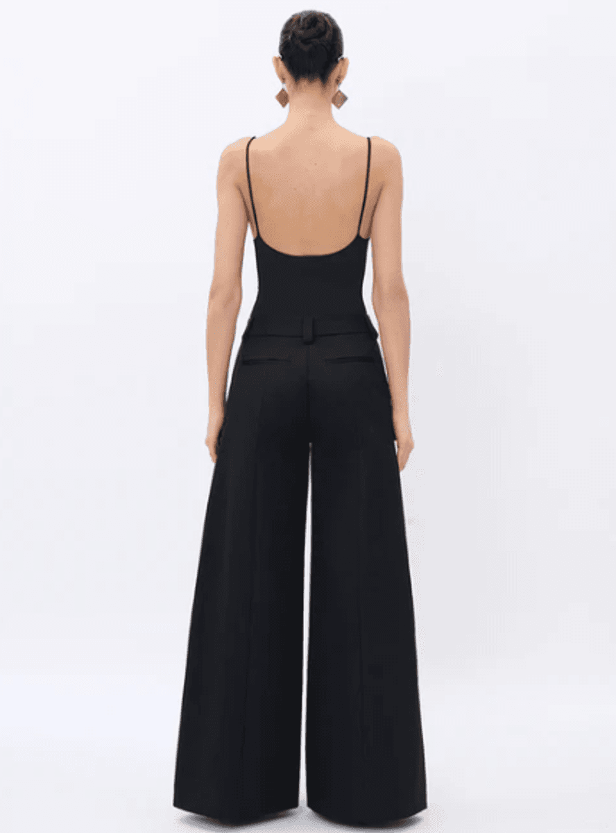 ALMA BLACK - COTTON STRETCH TROUSERS/ TheLatest