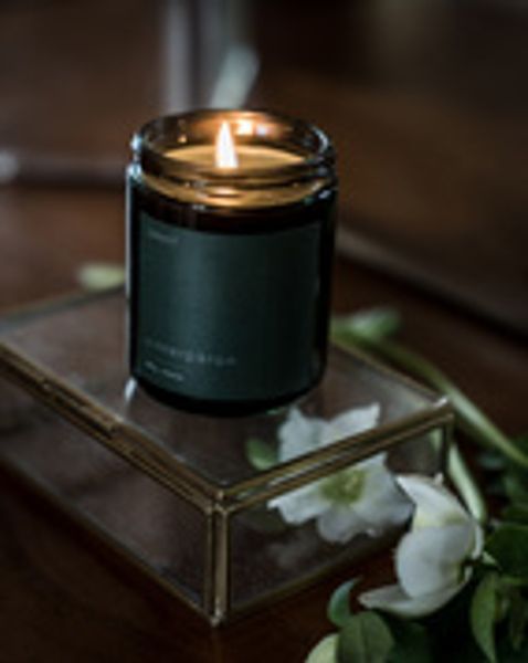 Hovedbilde Doftljus glas Vinterpäron d9 grön/ Ernst