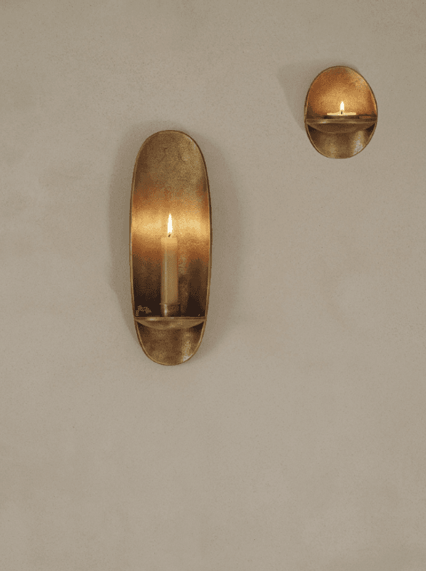 Agapé Wall Candle Holder - Brass finish/ Ferm Living