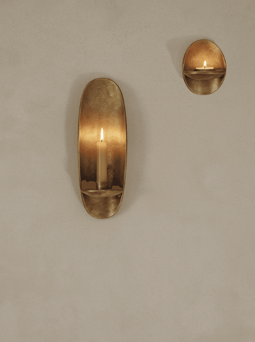 Agapé Wall Candle Holder - Brass finish/ Ferm Living