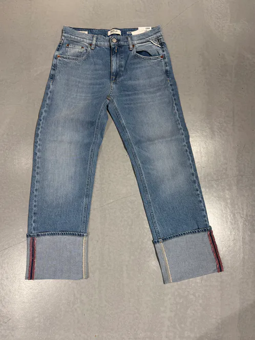Hovedbilde AKEME STRAIGHT LOW WAIST FIT Mid. blue/ Replay