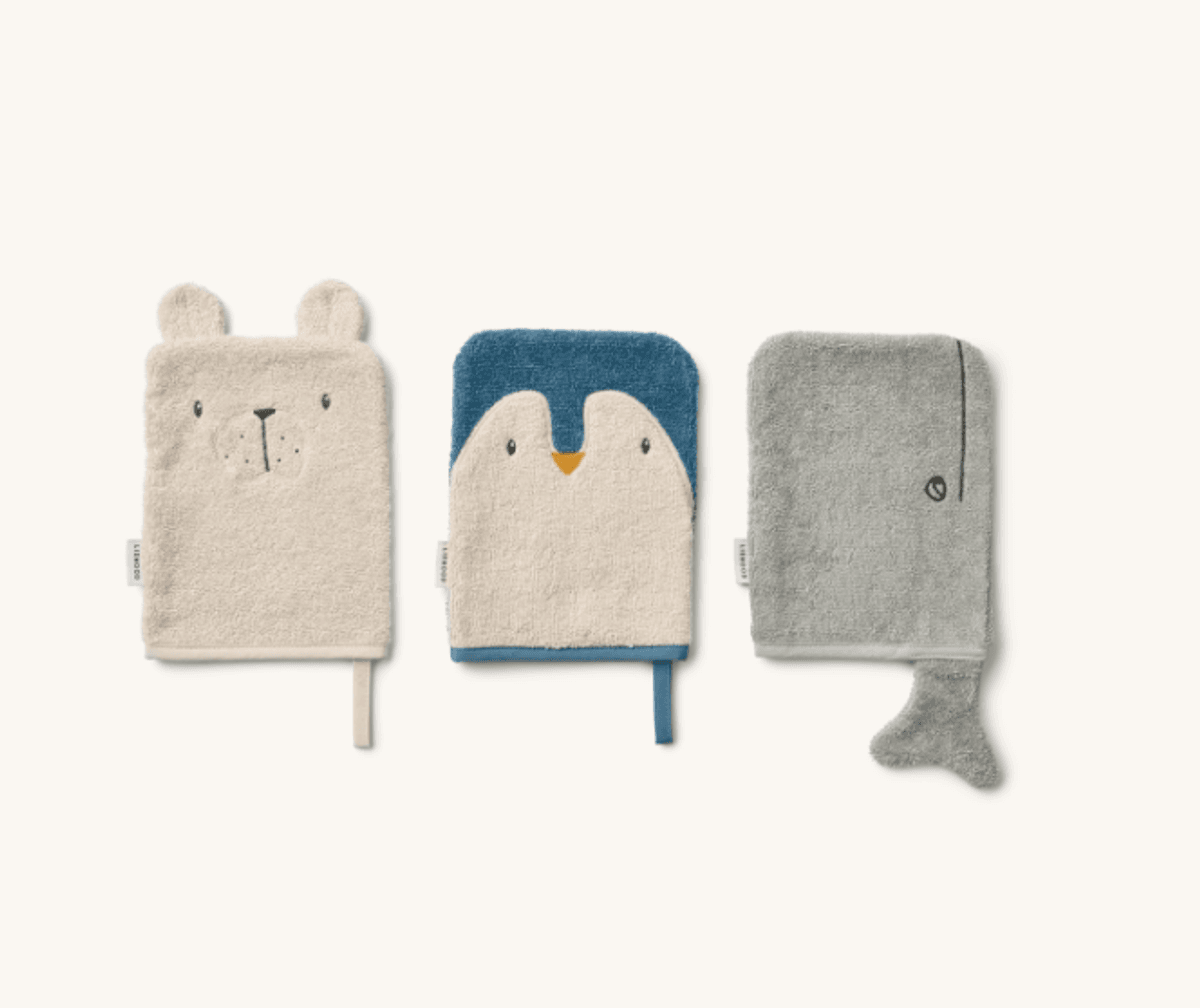 Sylvester Washcloth 3 pack Arctic Sea / Ocean view/ Liewood