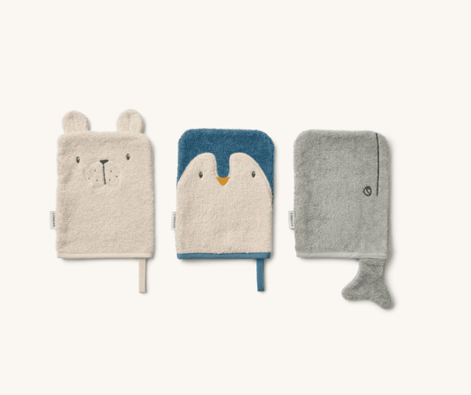 Hovedbilde Sylvester Washcloth 3 pack Arctic Sea / Ocean ...