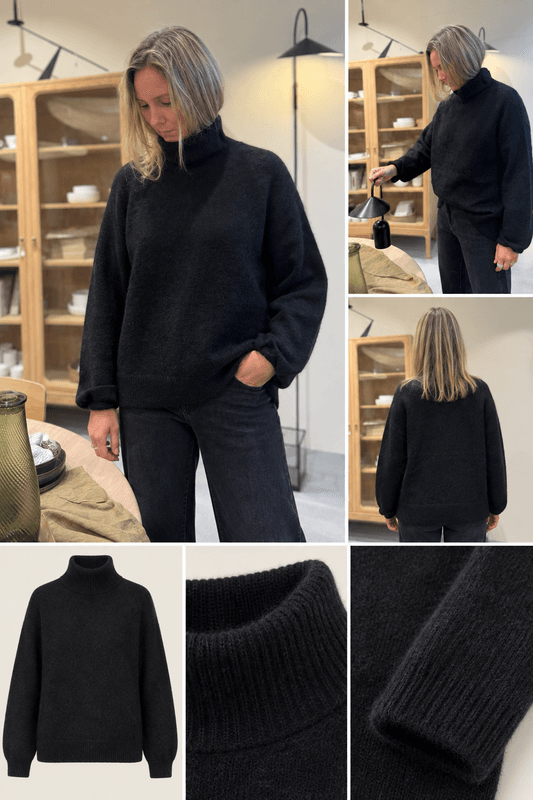 Rève Andrea turtleneck sweater - Black