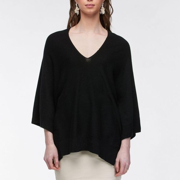 Hovedbilde Oda Poncho svart/ Woodling