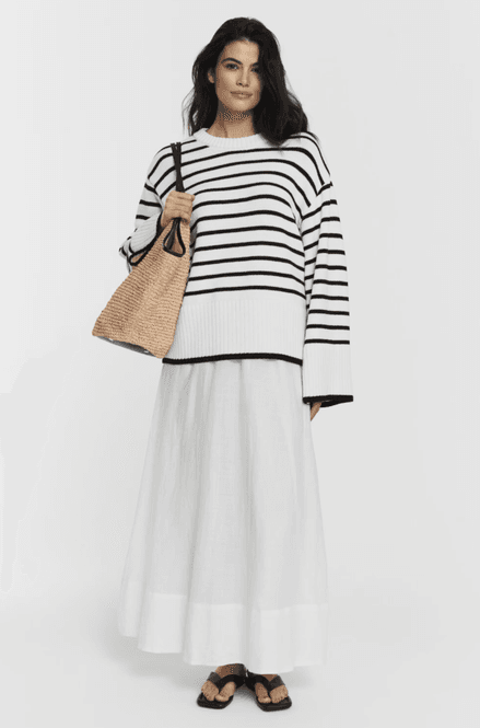 Hovedbilde Adoni Knitted Sweater Black Stripe/ Twist&Tango