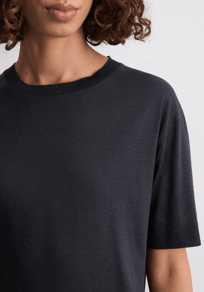 Hovedbilde Tencel T-shirts short sleeve Deep night blue/ ...