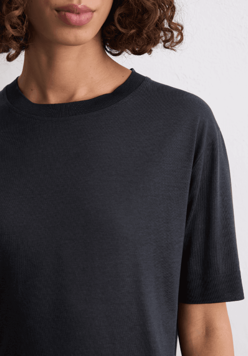Tencel T-shirts short sleeve Deep night blue/ Marc O' Polo