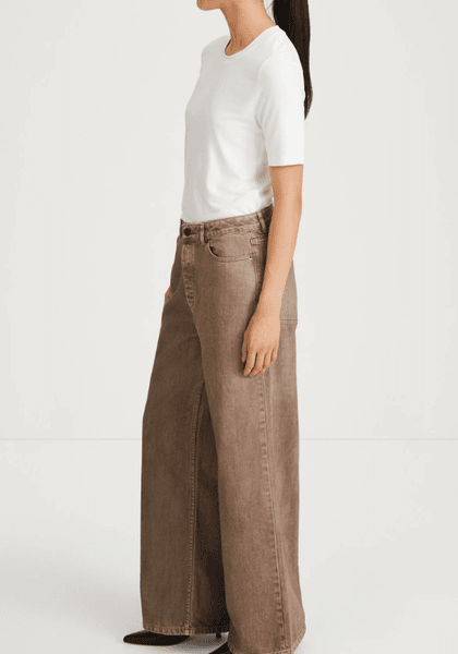 Hovedbilde KAYNE WIDE-LEG DENIM BROWN/ Stylein