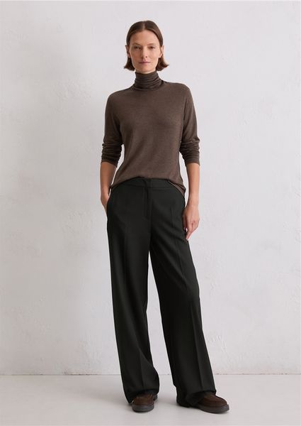 Hovedbilde High neck long sleeve shaded brown melange/ Marc ...