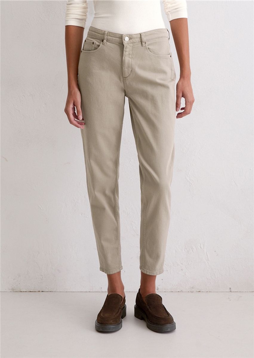 Denim trouser, slim fit, cropped length, high waist,/ Marc O`polo