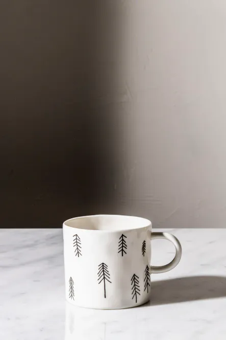 Hovedbilde Tall Cup with ear, white/ Fine Little Day