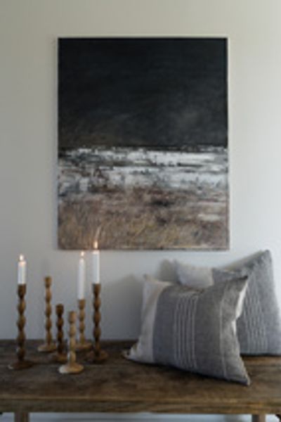 Hovedbilde Kuddfodral 40x60cm halvlinne grå/natur/ Ernst