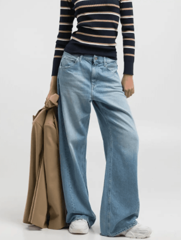 NARJA BAGGY-FIT JEANS MEDIUM BLUE/ Replay