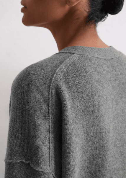 Hovedbilde Cardigan oversized warm granite melange/ Marc ...